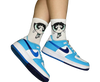 blue girl socks