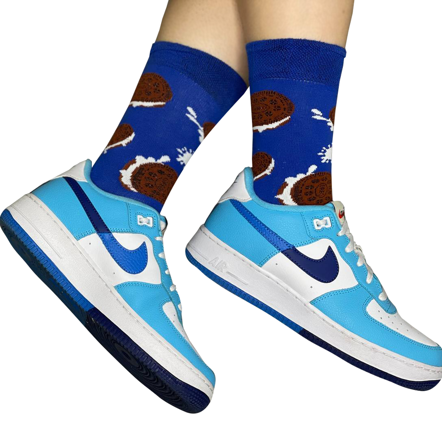 cookie blue socks