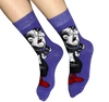 purple long socks